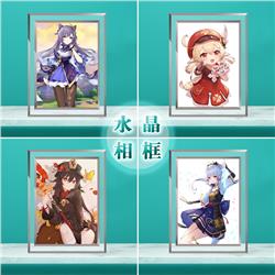 Genshin Impact anime Crystal photo frame