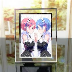 Re Zero Kara Hajimeru Isekai Seikatsu anime Crystal photo frame
