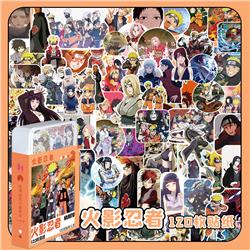 Naruto anime Sticker small gift box 120 pcs a set