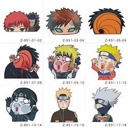 Naruto anime car sticker