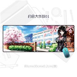 Date A Live anime mouse pad 80*30cm