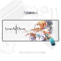 sword art online anime mouse pad 80*30cm