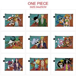 One piece anime A4 document bag