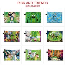 Rick and Morty anime A4 document bag