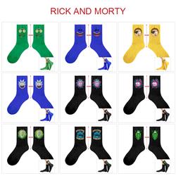 Rick and Morty anime socks 5 pcs a set
