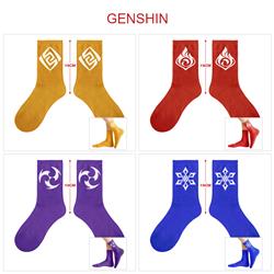 Genshin Impact anime socks 5 pcs a set