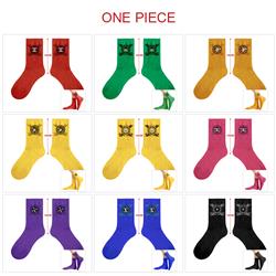 One piece anime socks 5 pcs a set