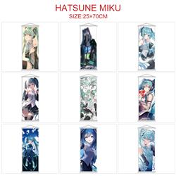 Hatsune Miku anime wallscroll 25*70cm price for 5 pcs