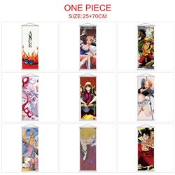 One piece anime wallscroll 25*70cm price for 5 pcs