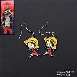 One piece anime earrings