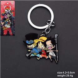 One piece anime keychain