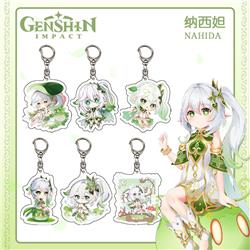 Genshin Impact anime keychain