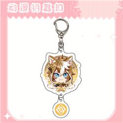 Genshin Impact anime keychain