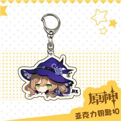 Genshin Impact anime keychain