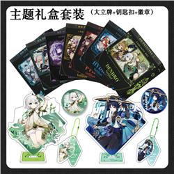 Genshin Impact anime Standing Plates 15cm a set