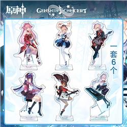 Genshin Impact anime Standing Plates 15cm a set