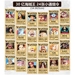 One piece anime poster price for a set of 24 pcs