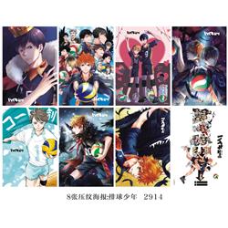 Haikyuu anime poster price for a set of 8 pcs