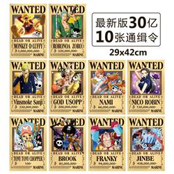 One piece anime poster price for a set of 10 pcs