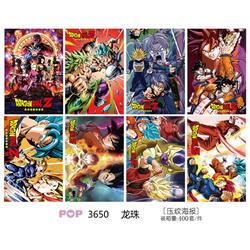 Dragon Ball anime poster price for a set of 8 pcs