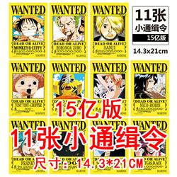 One piece anime poster price for a set of 11 pcs