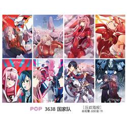 Darling In The Franxx anime poster price for a set of 8 pcs