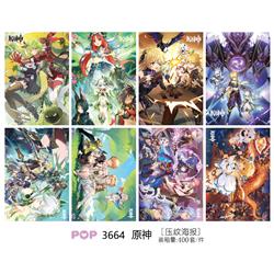 Genshin Impact anime poster price for a set of 8 pcs