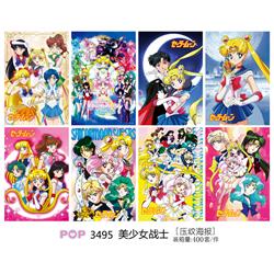 Sailor Moon Crystal anime poster price for a set of 8 pcs