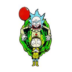 Rick and Morty anime pin