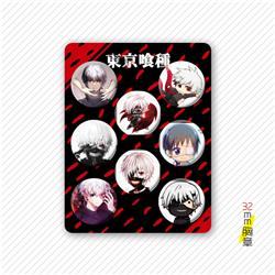Tokyo Ghoul anime badge 32mm 8 pcs a set