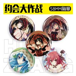 Date A Live anime badge 58mm
