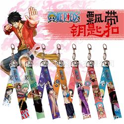 One piece anime keychain