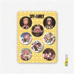 SPY×FAMILY anime badge32mm 8 pcs a set