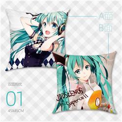Hatsune Miku anime pillow cushion 45*45cm