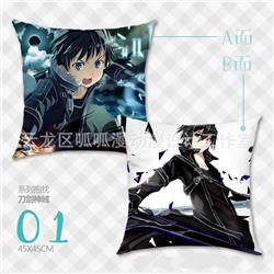 sword art online anime pillow cushion 45*45cm