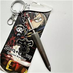 Black Clover anime keychain