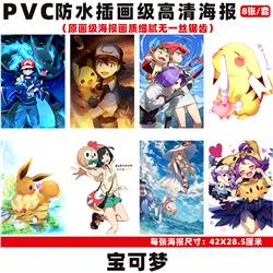 Pokemon anime wall poster price for a set of 8 pcs