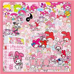 Kuromi anime Sticker small gift box 120 pcs a set