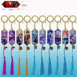 Genshin Impact anime keychain