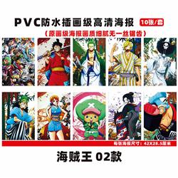 One piece anime wall poster price for a set of 10 pcs