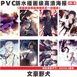 Bungo Stray Dogs anime wall poster price for a set of 8 pcs