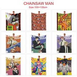 chainsaw man anime blanket 100*135cm