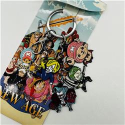 One piece anime keychain