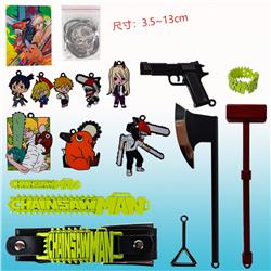 chainsaw man anime weapon 16 pcs a set