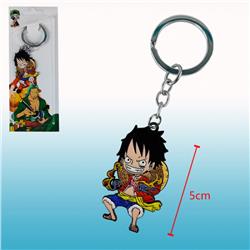 One piece anime keychain