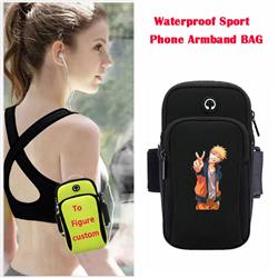 Naruto anime wateroof sport phone armband bag