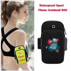 among us anime wateroof sport phone armband bag
