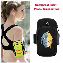 Fullmetal Alchemist anime wateroof sport phone armband bag