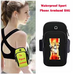 Naruto anime wateroof sport phone armband bag