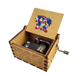 Sonic anime hand operated music box